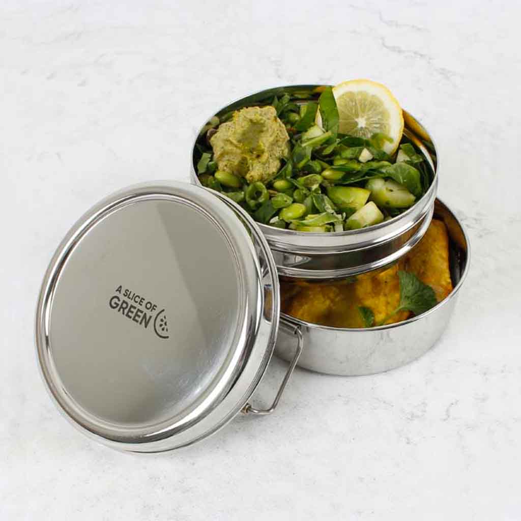 Stainless Steel Two Tier Lunch Box