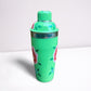 Hand Painted Enamel Cocktail Shaker - Mint Green