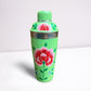 Hand Painted Enamel Cocktail Shaker - Mint Green