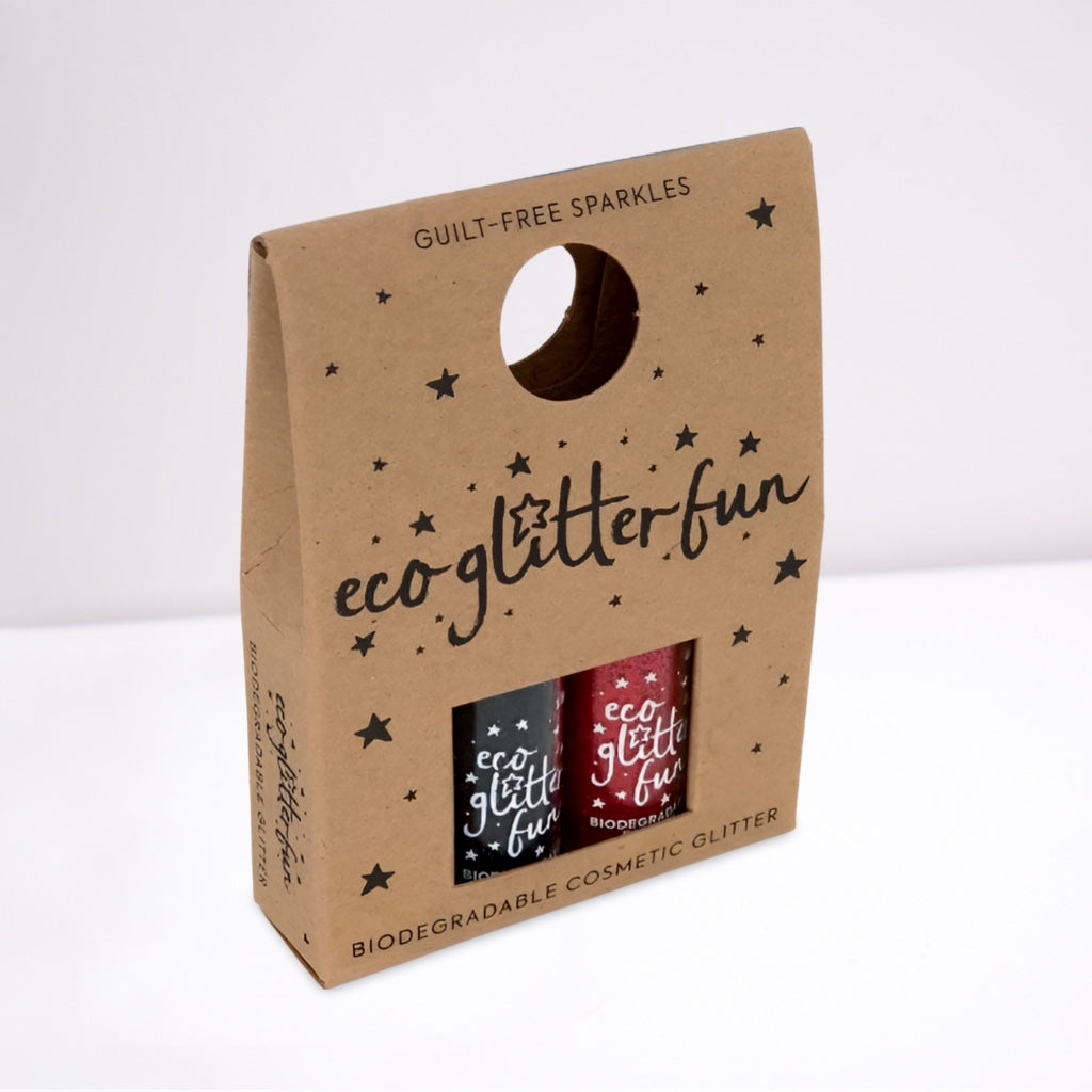 Eco Glitter Sparkle Blends 2 Set - Red & Black