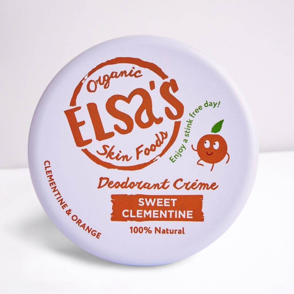 Elsa’s Organics Natural Deodorant 50g Tin - Sweet Clementine