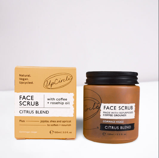 Coffee Face Scrub Citrus Blend for Dry Skin - 100ml