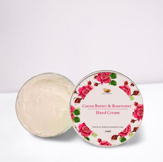 Rosewater Hand Cream with Shea Butter - 70g