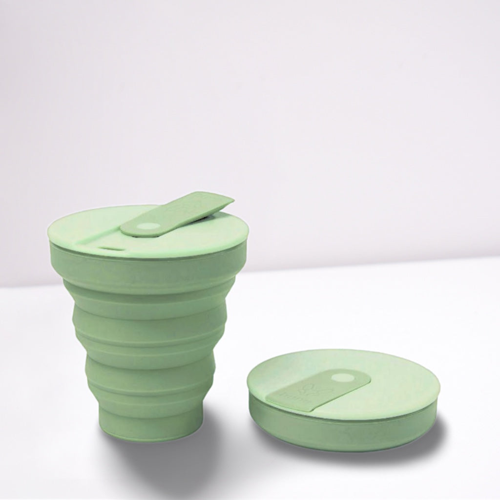 Collapsible Silicone Coffee Cup 12oz/355ml - Multiple Colours