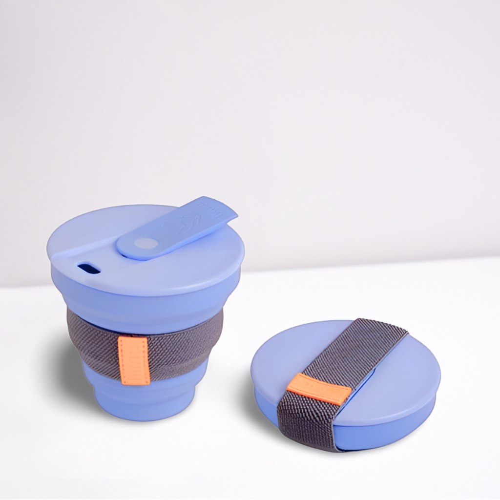 Collapsible Silicone Coffee Cup 8oz/225ml - Multiple Colours