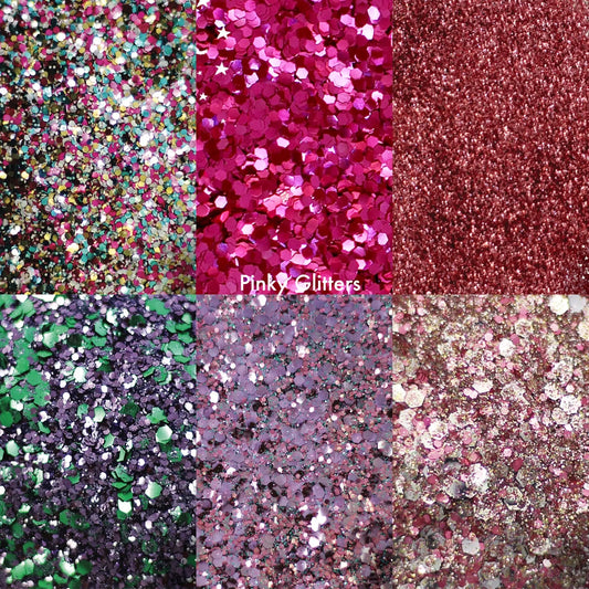 Eco Glitter Sparkle Blends 6 Set - Pinky