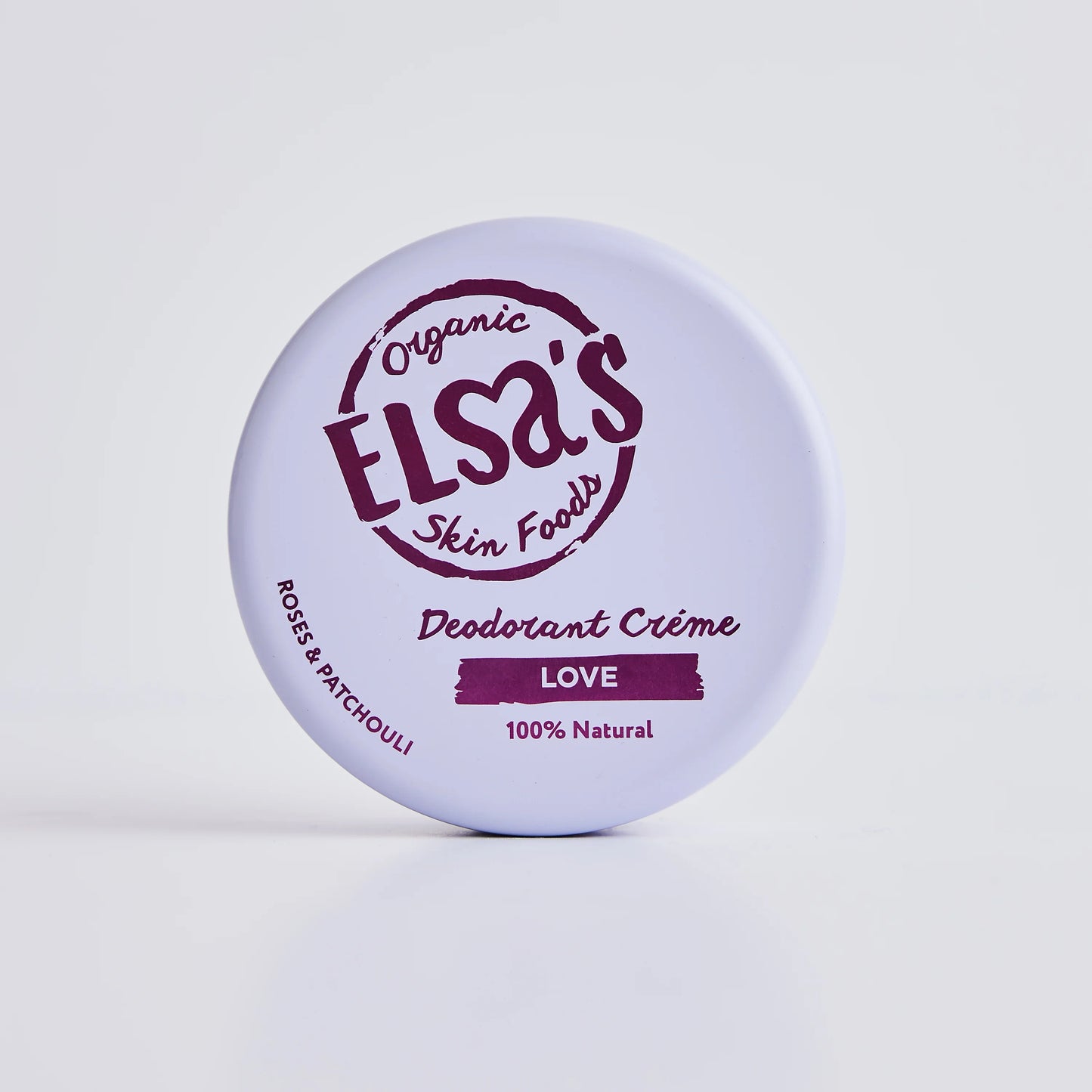 Elsa’s Organics Natural Deodorant 50g Tin - Love