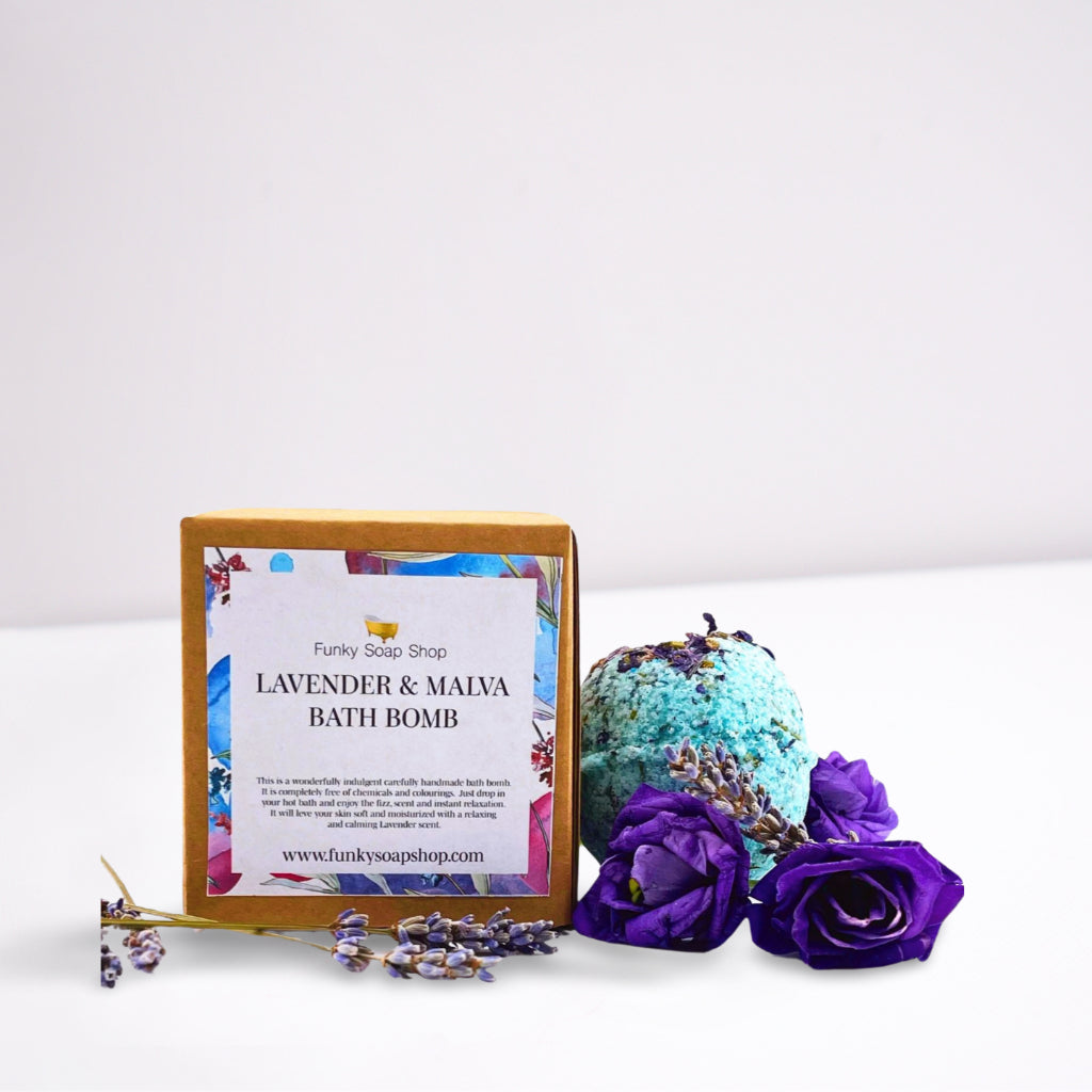 Lavender and Malva Bath Bomb
