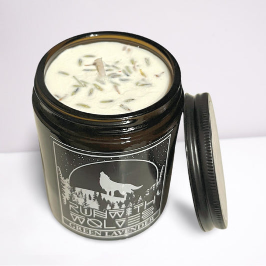 Green Lavender Soy Wax Candle