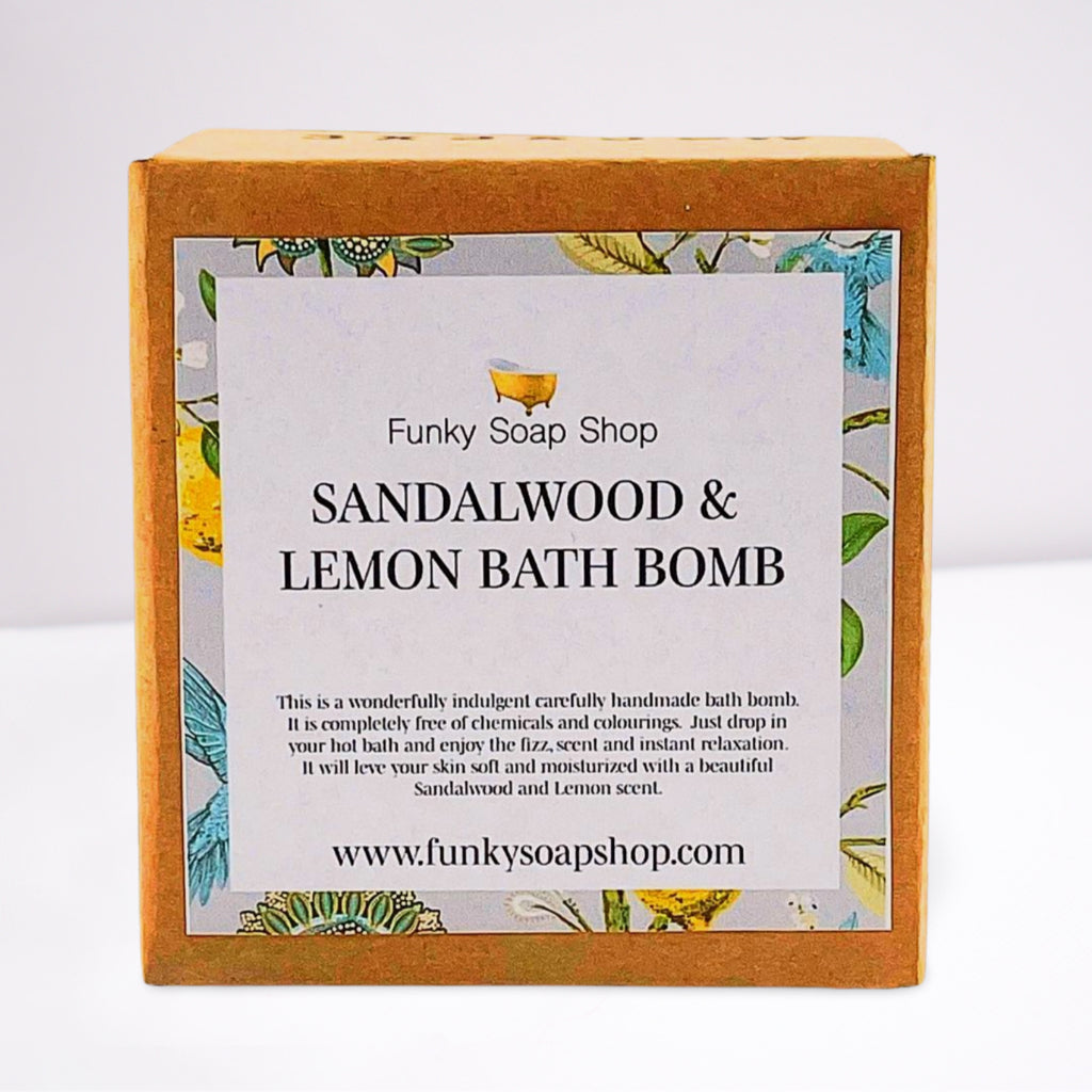 Sandalwood and Lemon Bath Bomb