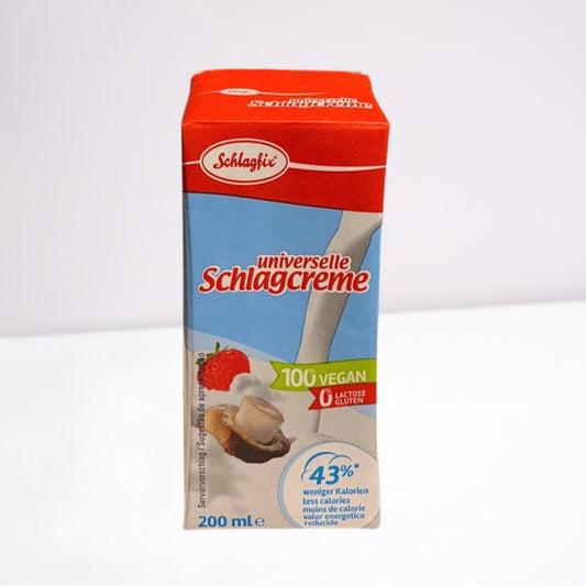 Schlagfix Vegan Single Cream - Unsweetened 200ml