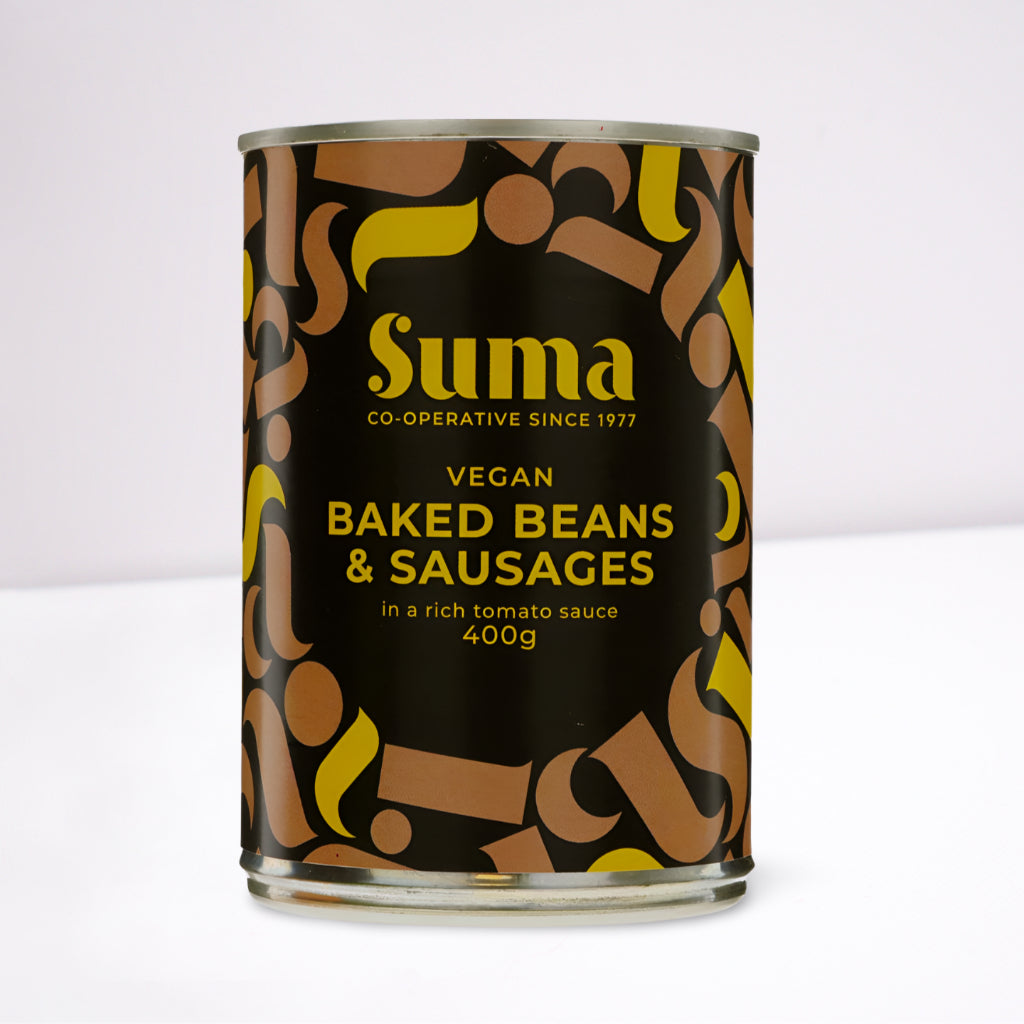 Vegan Baked Beans with Sausages - 400g