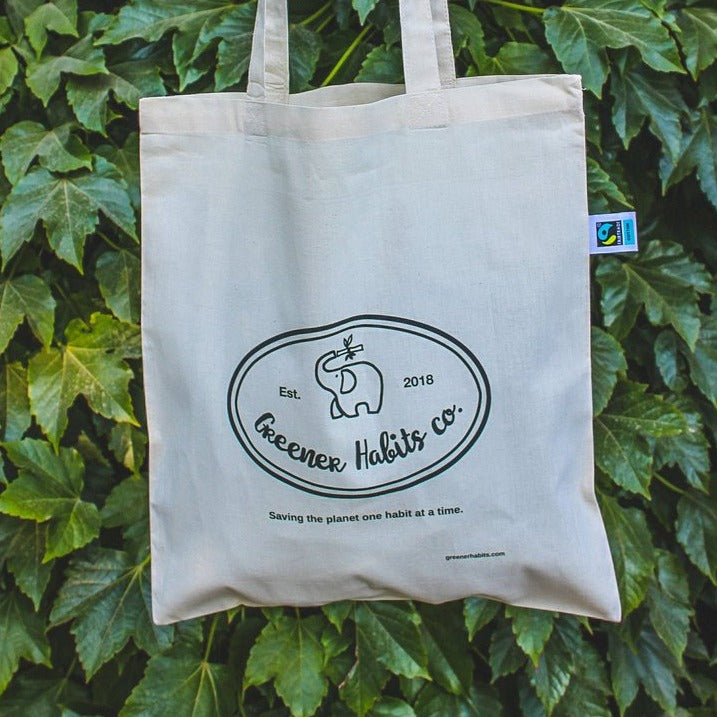 Organic & Fairtrade Cotton Tote Bag - Greener Habits Co.