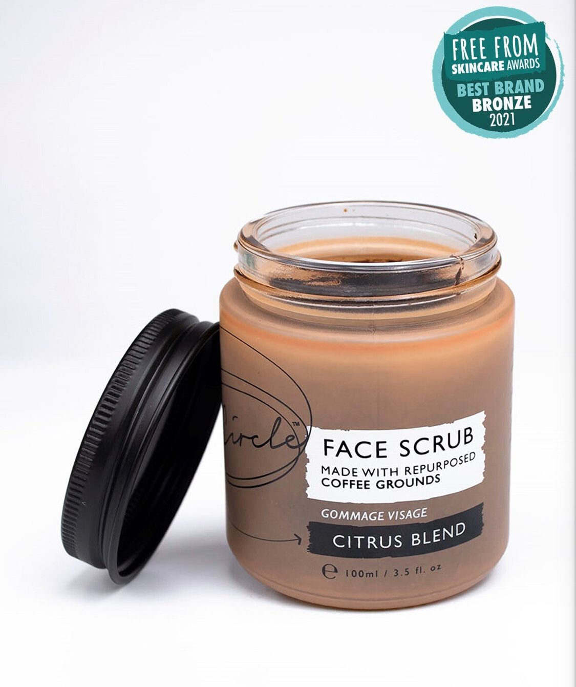 UpCircle Coffee Face Scrub Citrus Blend for Dry Skin