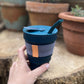 Collapsible Silicone Coffee Cup with Straw 16oz/475ml - Multiple Colours