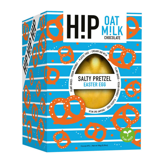 Vegan Oat M*lk Chocolate Easter Egg - Salty Pretzel
