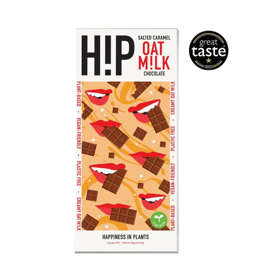 H!P Oat M*lk Chocolate Salted Caramel 70g