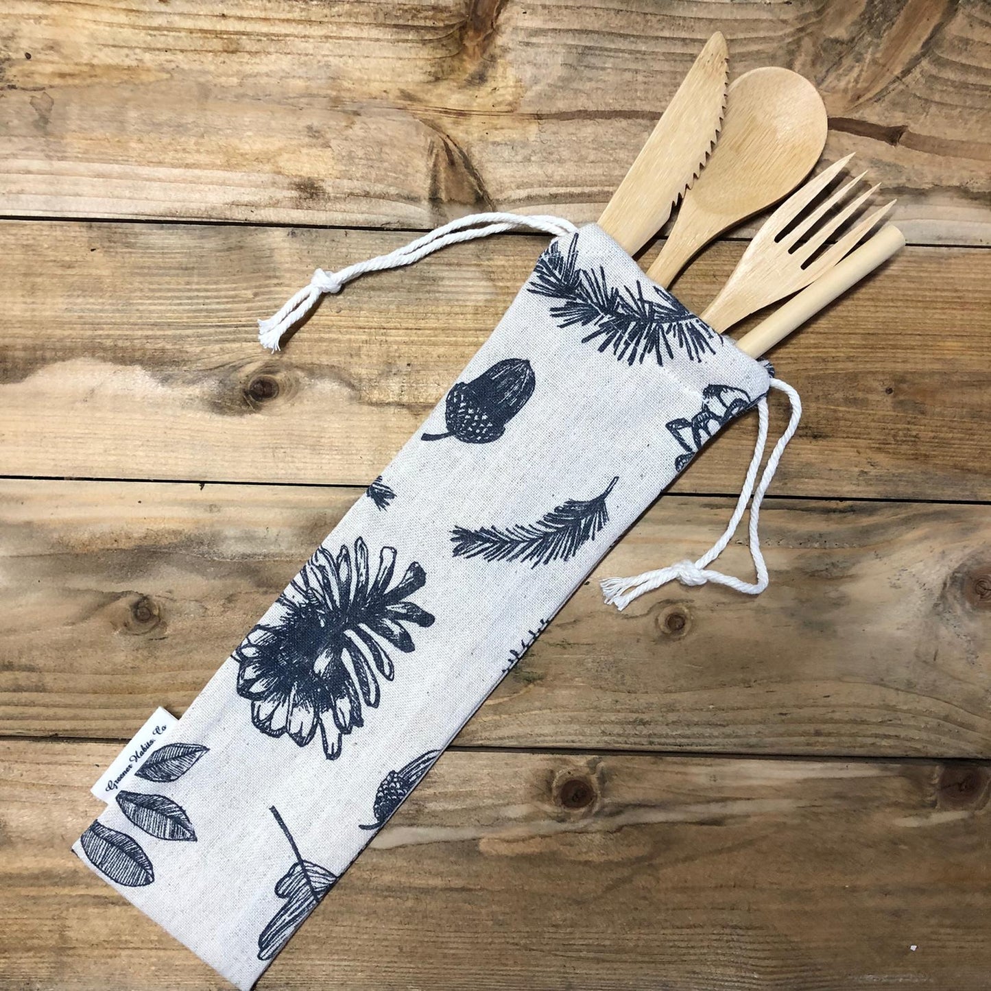 Organic cotton & Linen Cutlery Pouch- Limited Edition
